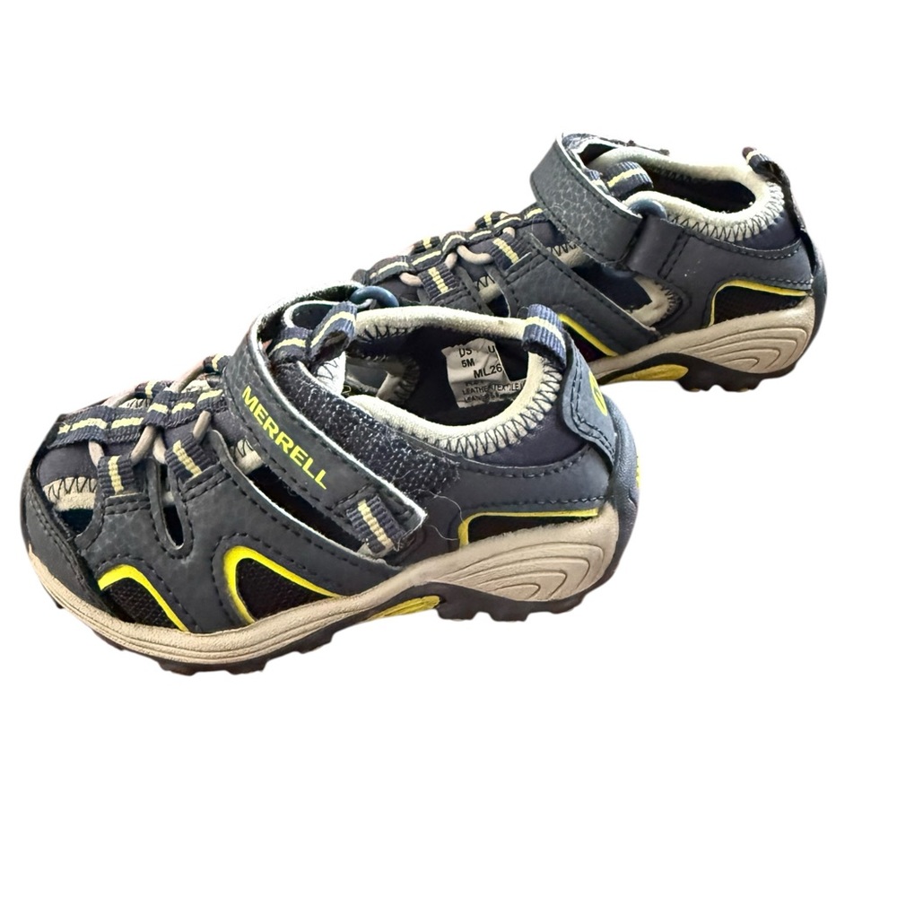 Merrell Kids' Gray and Yellow Adventure Sandals